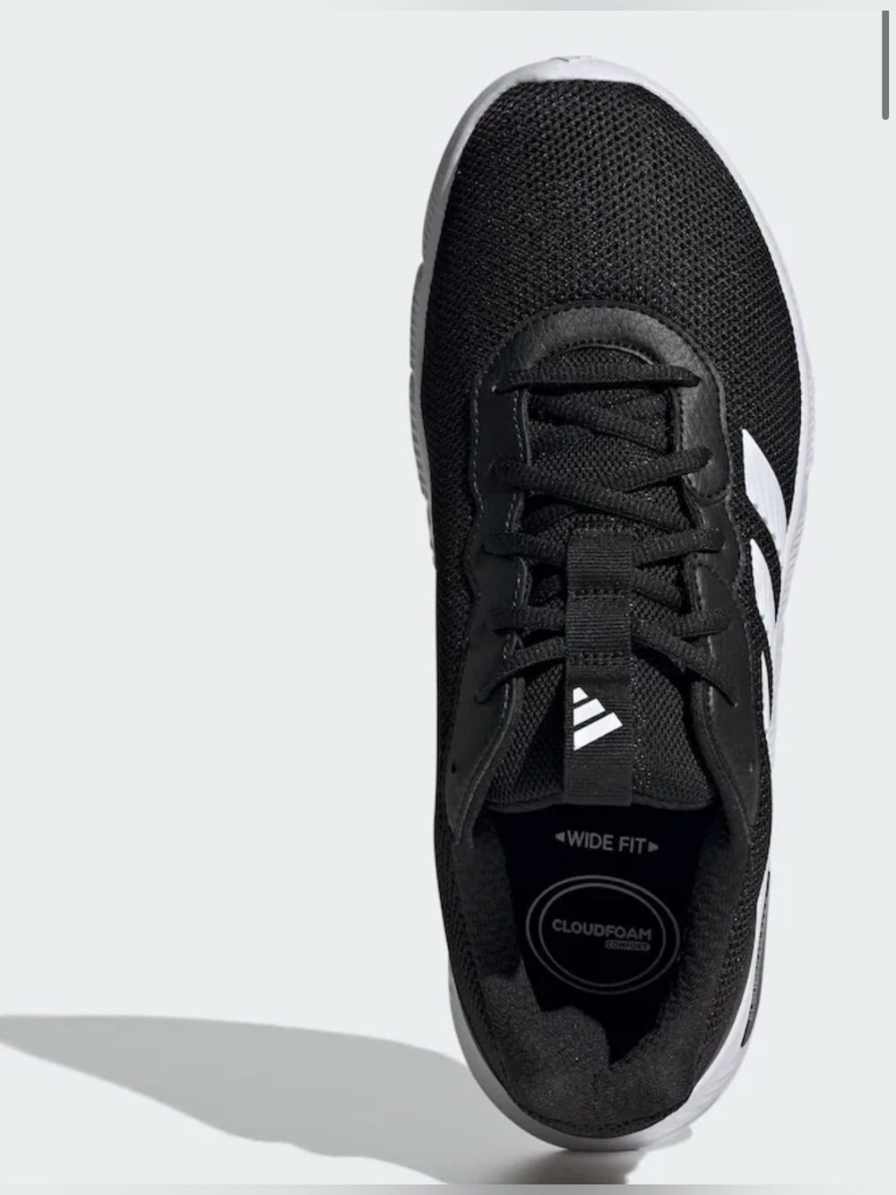 NEW adidas Women’s Black & White Lightweight Cloudfoam Flex Sneakers size 8 - Picture 7 of 11